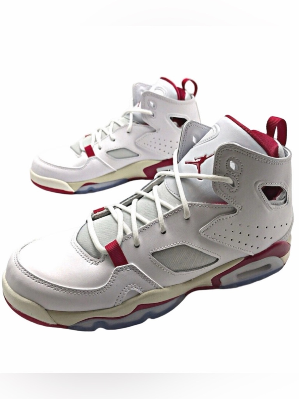 Nike Jordan Flight Club 91 Pure White GS 7Y Woman 8.5 Sneakers Running Shoes